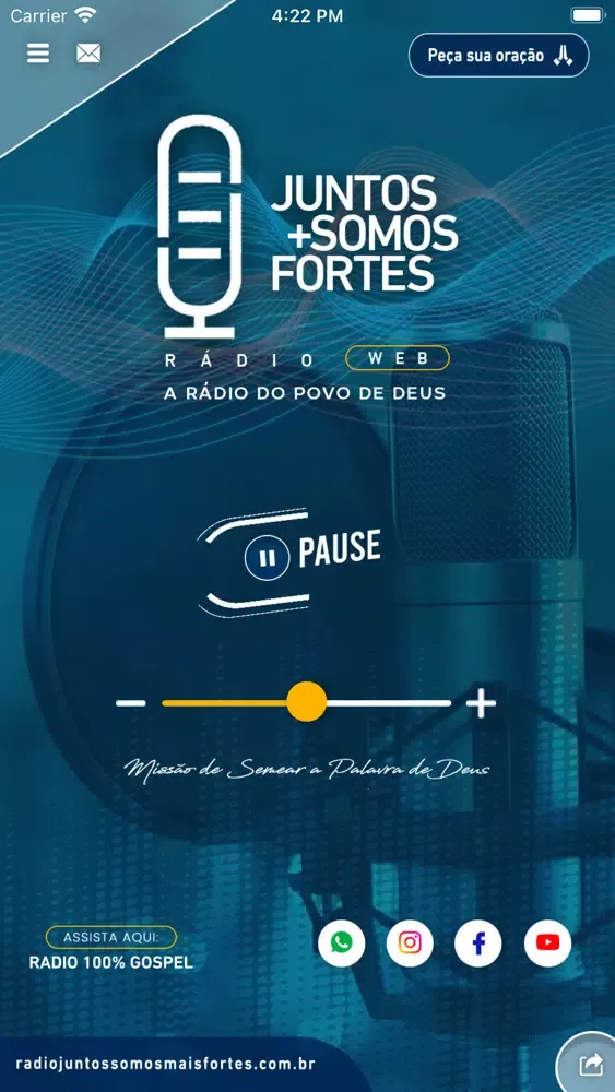 Скриншоты Rádio Juntos Somos Mais Fortes