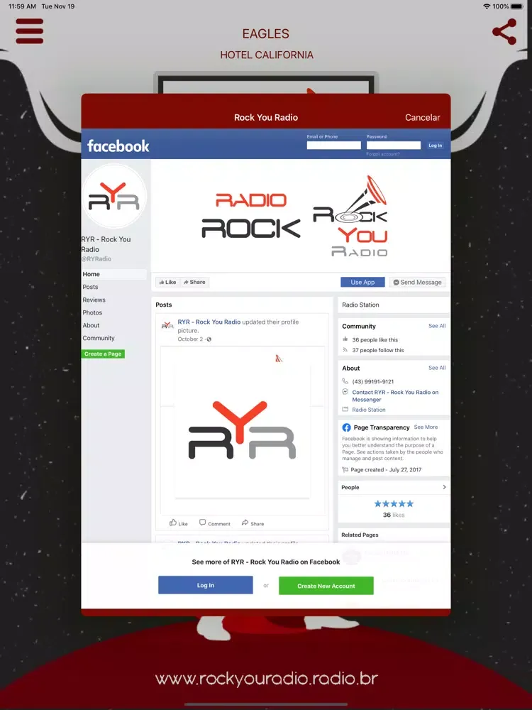 RYR - Rock You Radio iPad  Screenshots