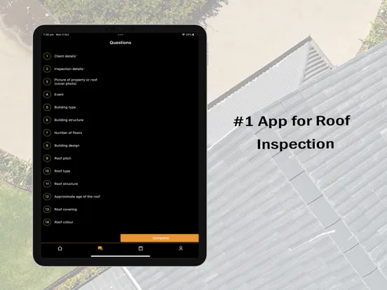 Capturas de tela do Roof Inspection Pro iPad 