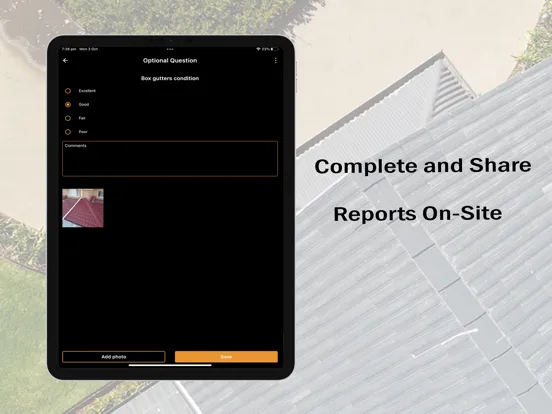 Capturas de tela do Roof Inspection Pro iPad 