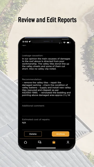 Capturas de tela do Roof Inspection Pro