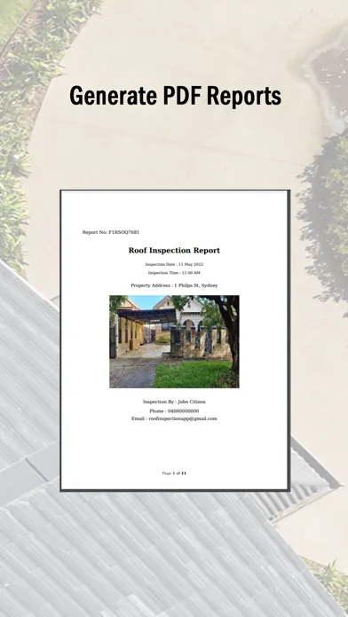 Capturas de tela do Roof Inspection Pro