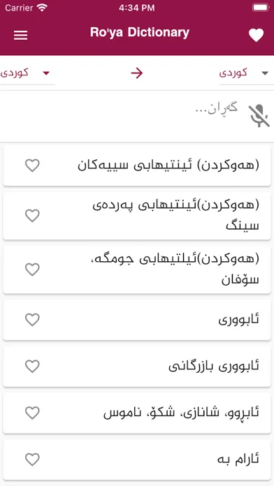 Ro'ya Dictionary Ekran Görüntüleri