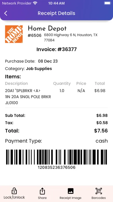 تصاویر Receipts and Returns