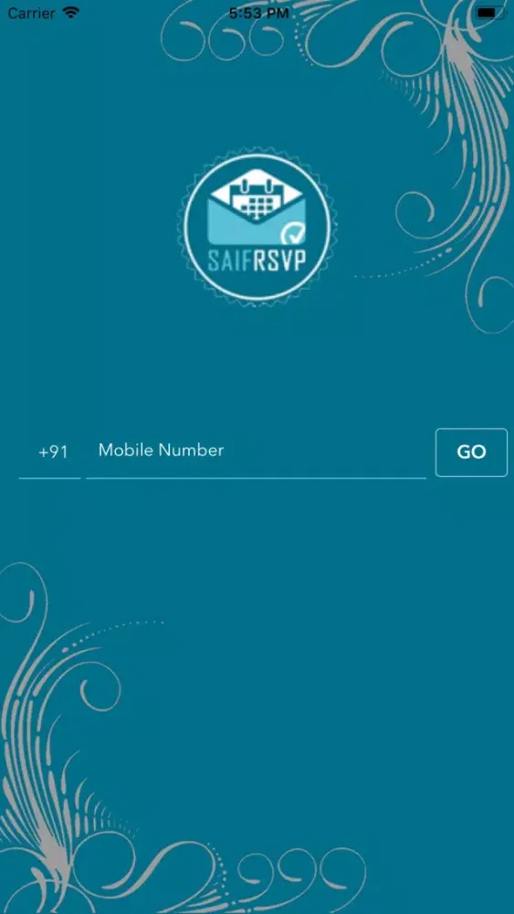 Zrzuty ekranu SAIF RSVP