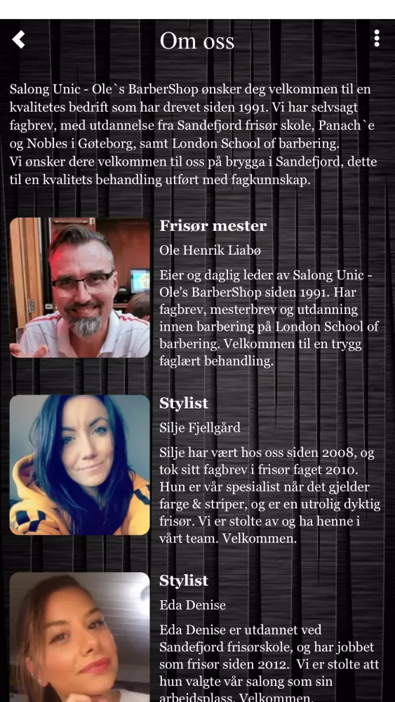 Salong Unic Screenshots