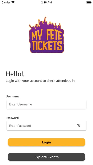 Capturas de pantalla de My Fete Tickets Scanner