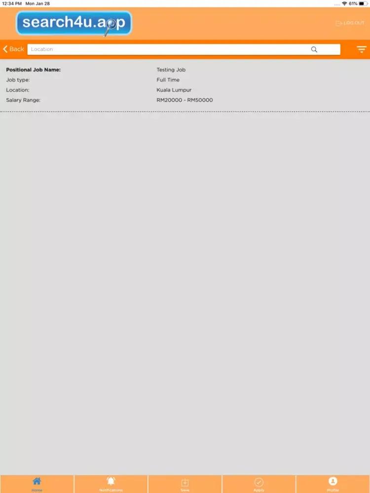 Zrzuty ekranu Search4u iPad 