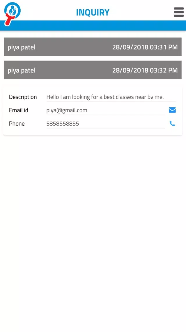 Screenshot di Search Classes