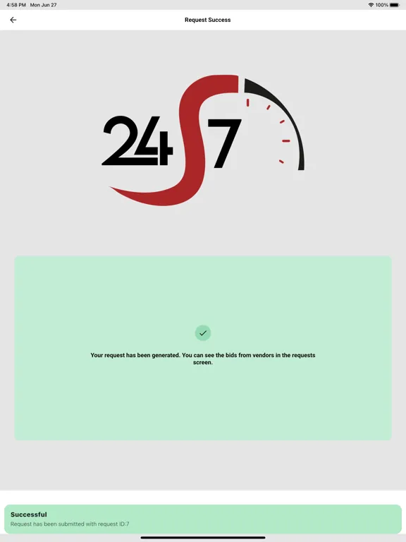 24/7 Services iPad  스크린샷