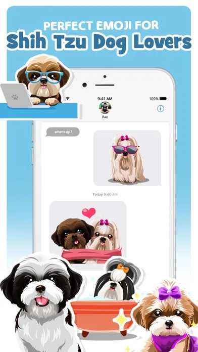 Скриншоты Shih Tzu Dog Emojis Stickers