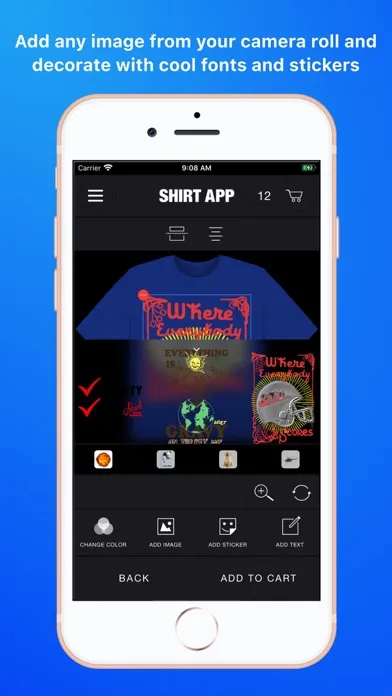 Zrzuty ekranu Shirt App