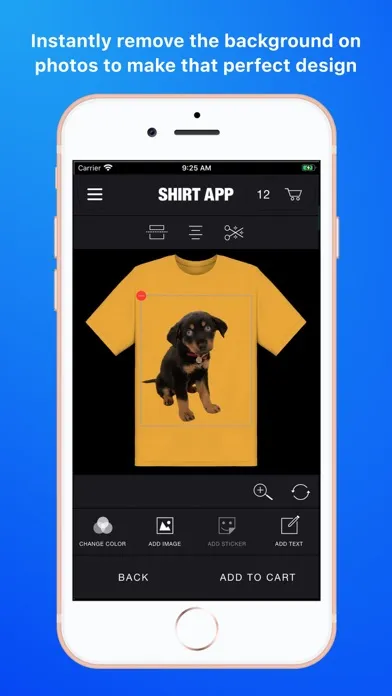 Zrzuty ekranu Shirt App