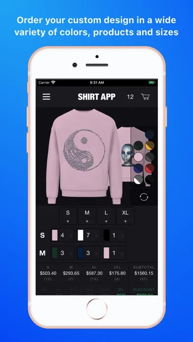Zrzuty ekranu Shirt App
