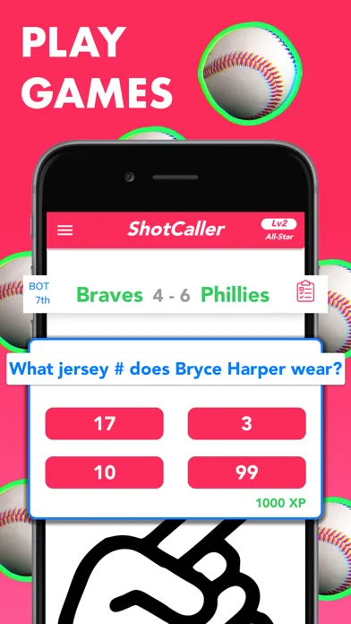 Capturas de tela do ShotCaller - Make Sports Picks
