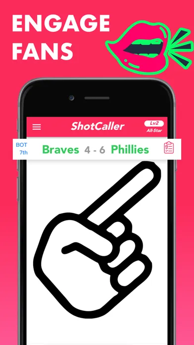 Capturas de tela do ShotCaller - Make Sports Picks