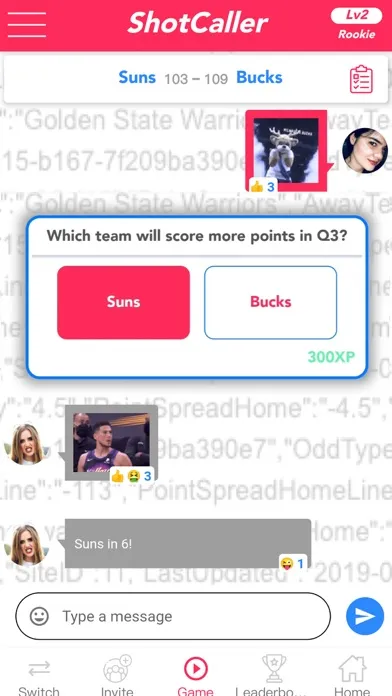 Capturas de tela do ShotCaller - Make Sports Picks