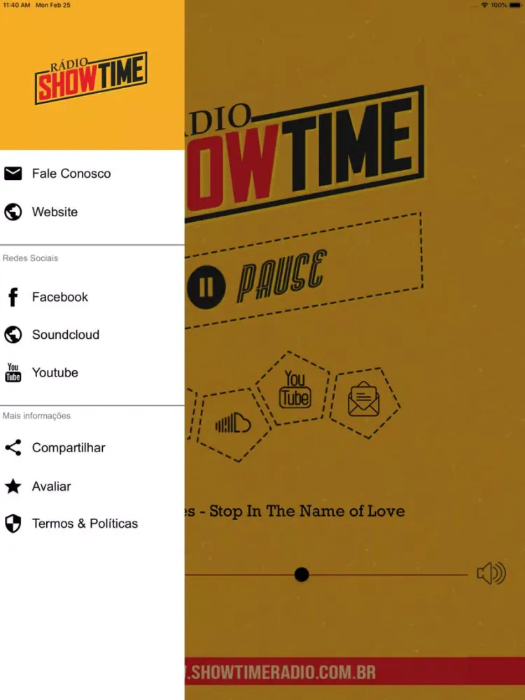 Showtime Radio iPad  Screenshots