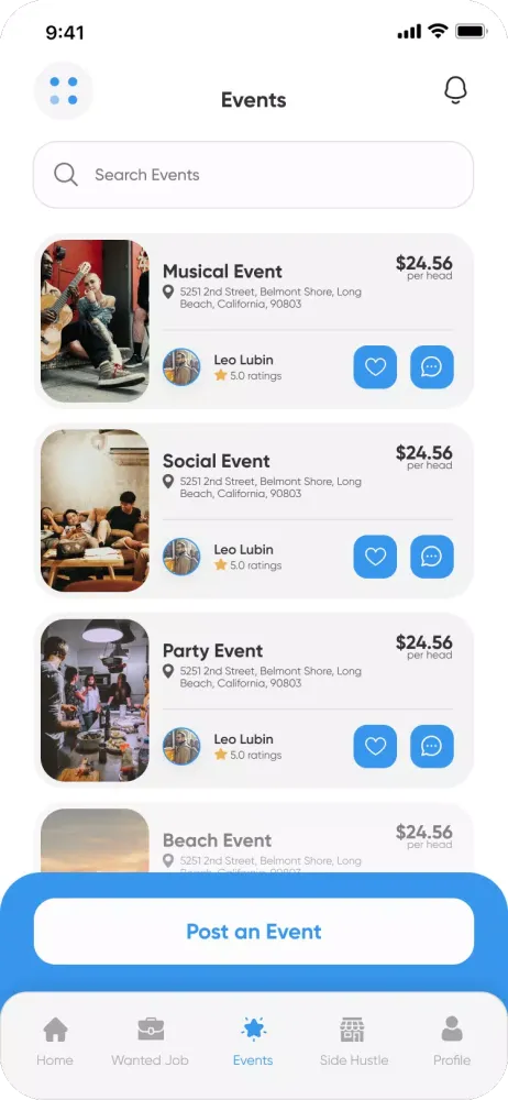 Screenshot di Side Hustle MarketPlace
