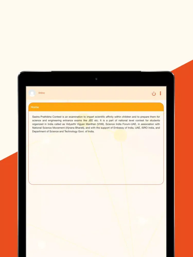 Tangkapan skrin Sastra Prathibha Contest iPad 