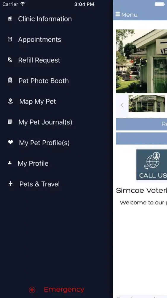 Captures d'écran de Simcoe Vet Hospital