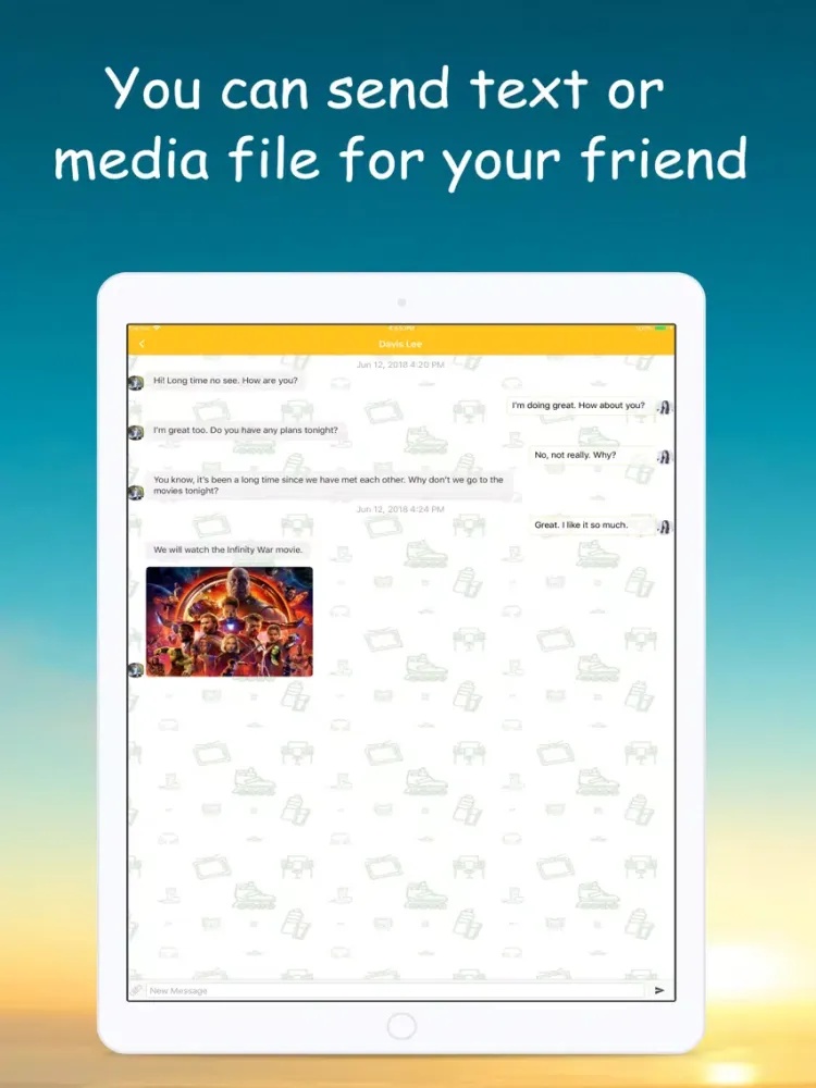 Zrzuty ekranu Sky Chat Lock iPad 