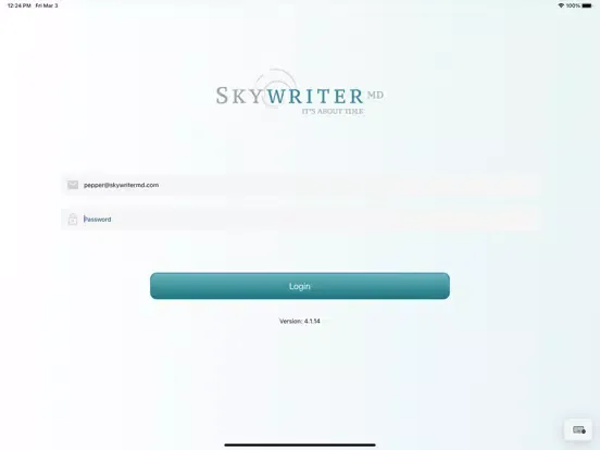 صور Skywriter MD Provider App iPad 