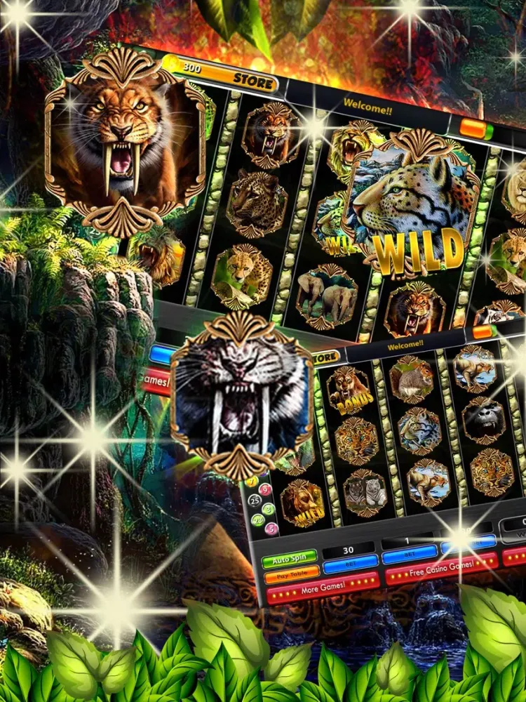 Скриншоты Royal Smilodon Slots: Carnivores Slot Machines Fun iPad 