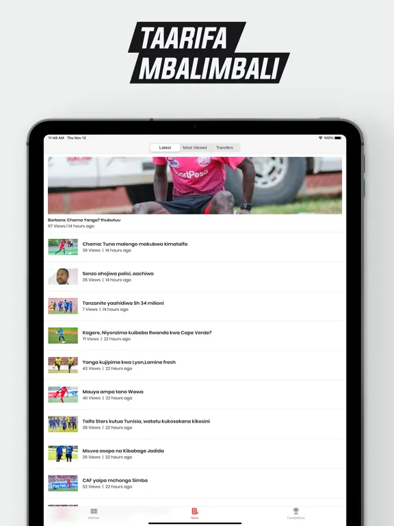 Capturas de pantalla de Soka – Mwanaspoti : Live Score iPad 