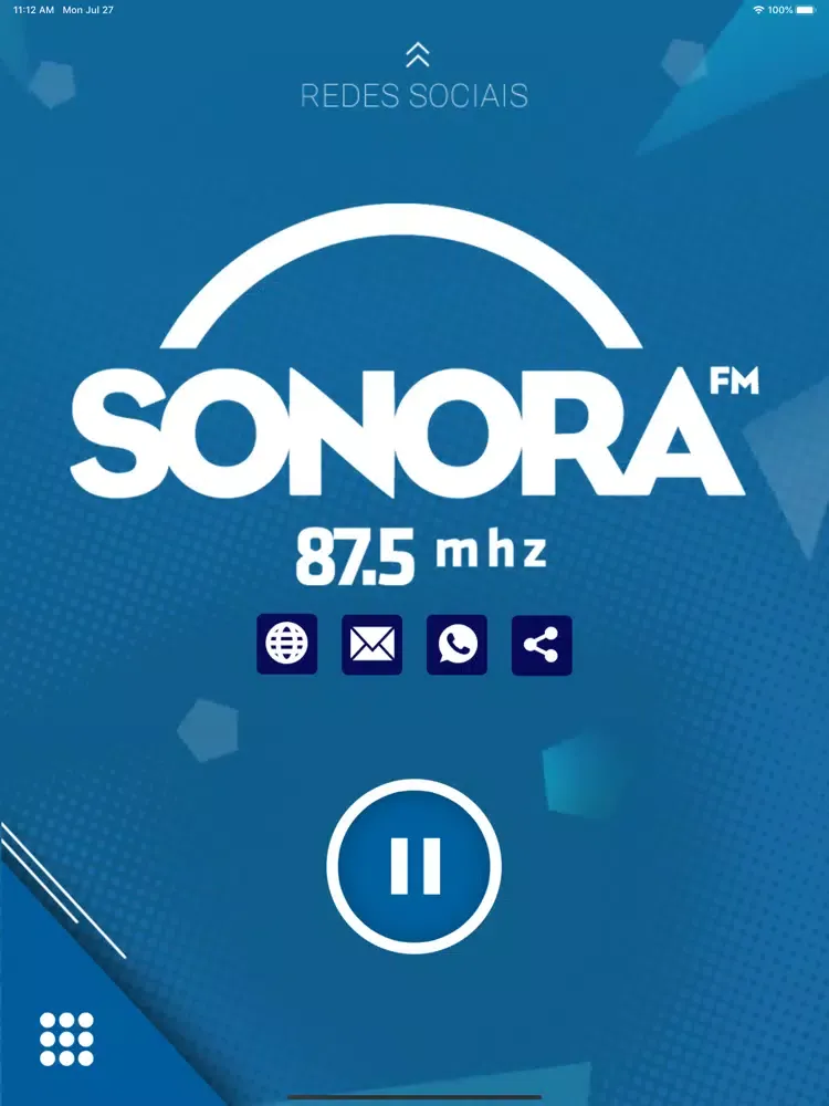 Captures d'écran de Rádio Sonora FM. iPad 