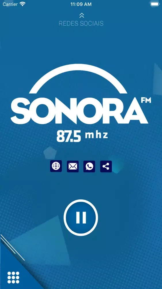 Captures d'écran de Rádio Sonora FM.