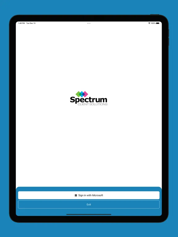 Spectrum Client Solutions iPad  스크린샷