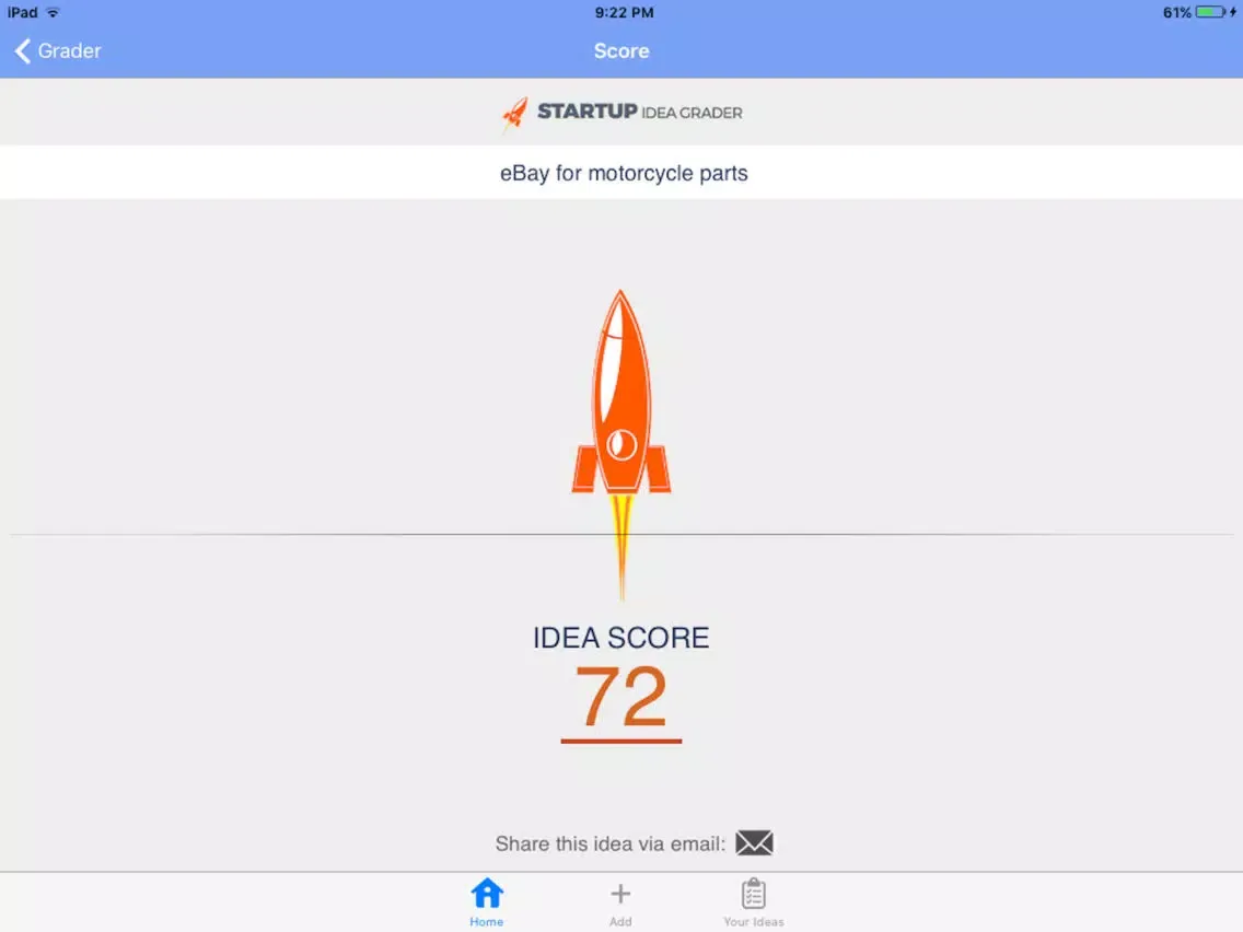 Startup Idea Grader iPad 應用截圖