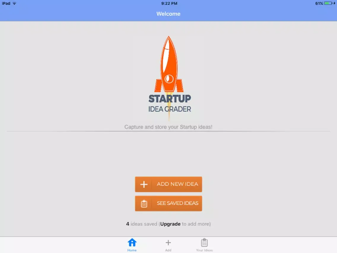 Startup Idea Grader iPad 應用截圖