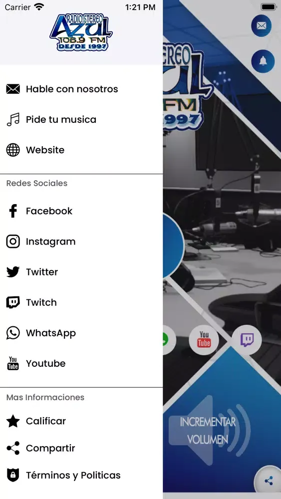 Zrzuty ekranu Radio Stereo Azul RSA