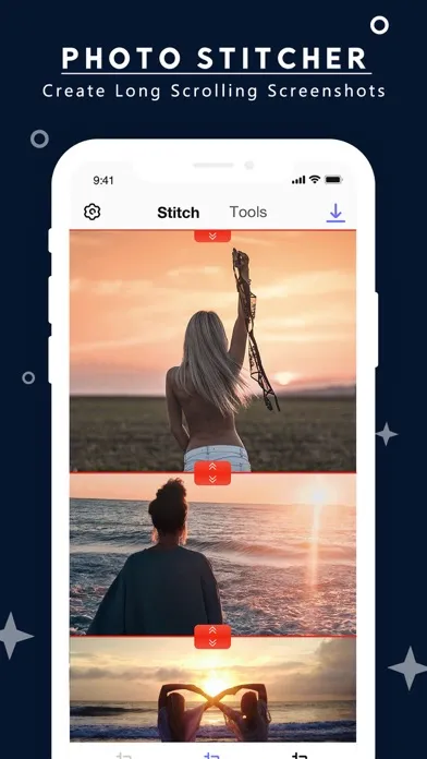 Tangkapan skrin PhotoStitcher-Pic Stitch Maker