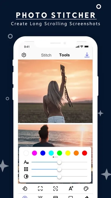 Tangkapan skrin PhotoStitcher-Pic Stitch Maker