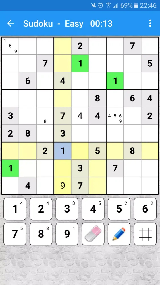 Captures d'écran de Sudoku