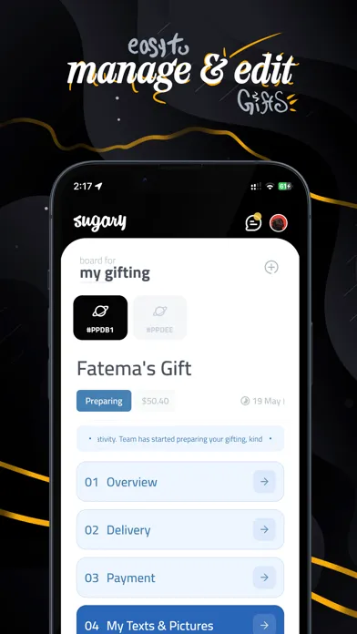 ภาพหน้าจอของ Sugary - Gift App