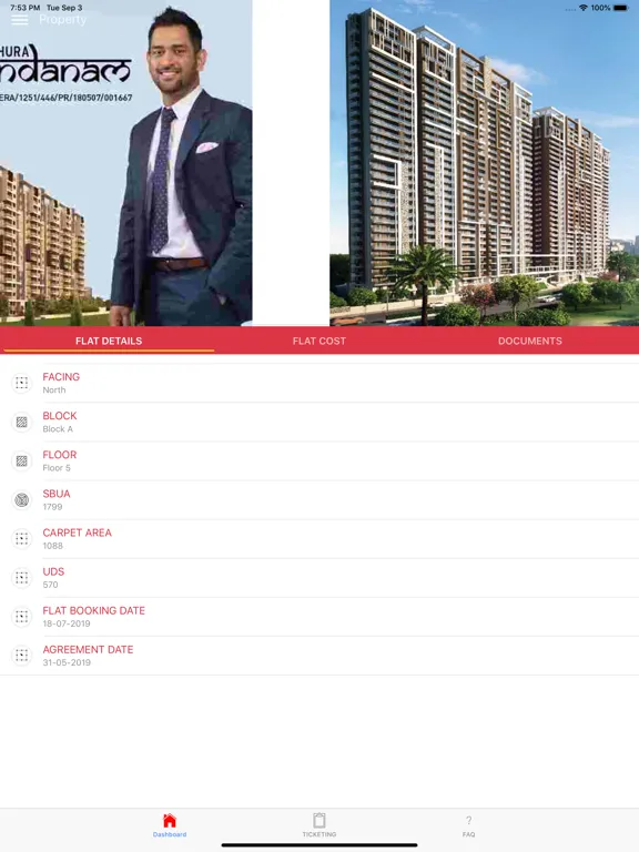 ภาพหน้าจอของ Sumadhura Group iPad 