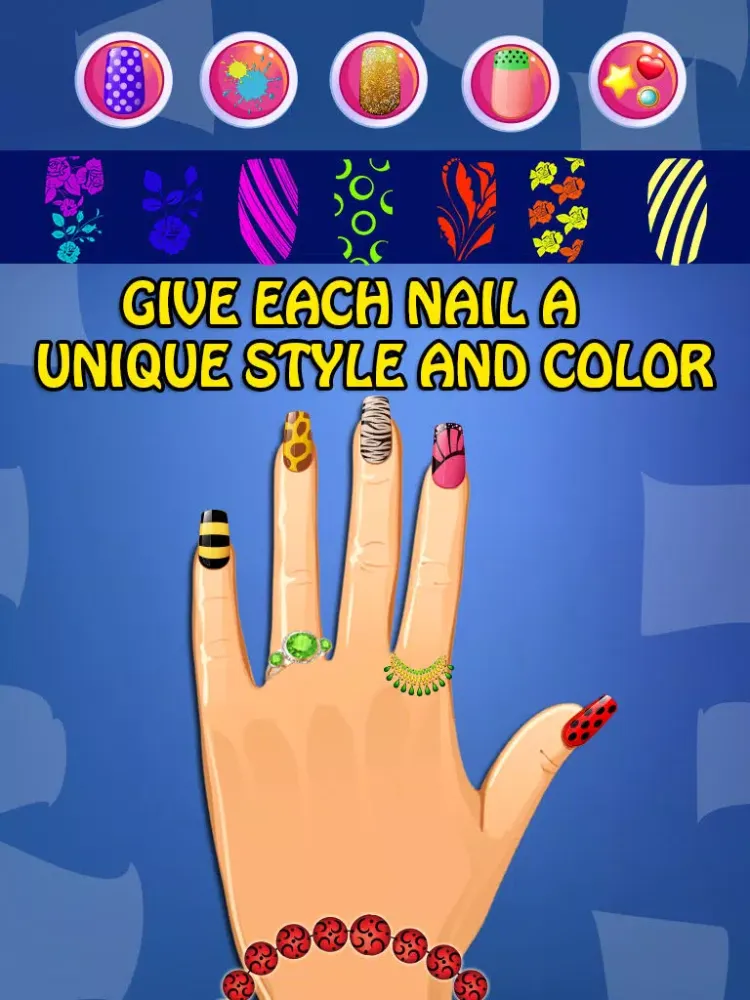 Capturas de pantalla de Summer Nail Fashion Salons: Pass with Colors. Play Manicure Polish Fervor Games iPad 
