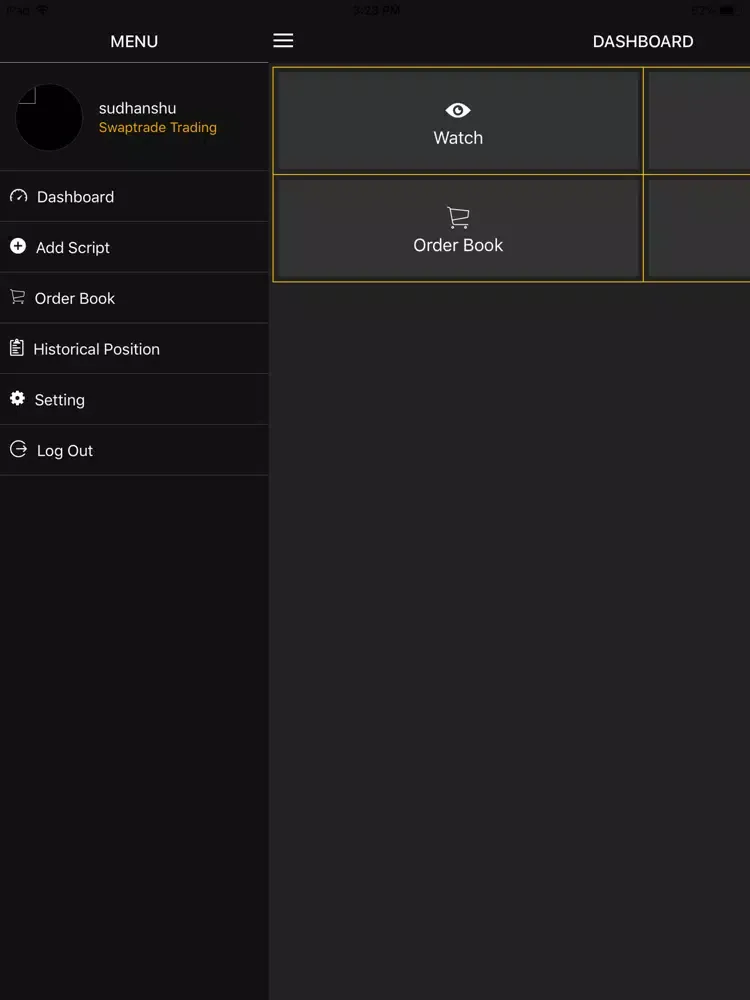 Tangkapan layar Swaptrade-Virtual Trading iPad 