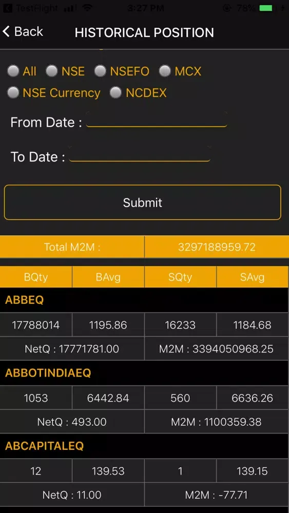 Tangkapan layar Swaptrade-Virtual Trading