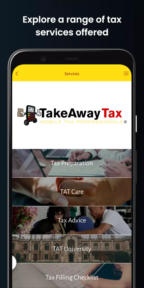 Take Away Tax Ekran Görüntüleri