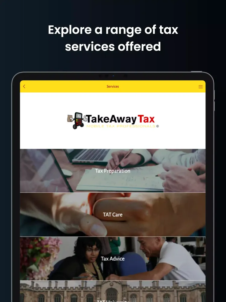 Take Away Tax Ekran Görüntüleri