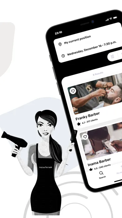 Capturas de pantalla de Takehair: book a hairdresser