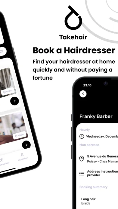 Capturas de pantalla de Takehair: book a hairdresser