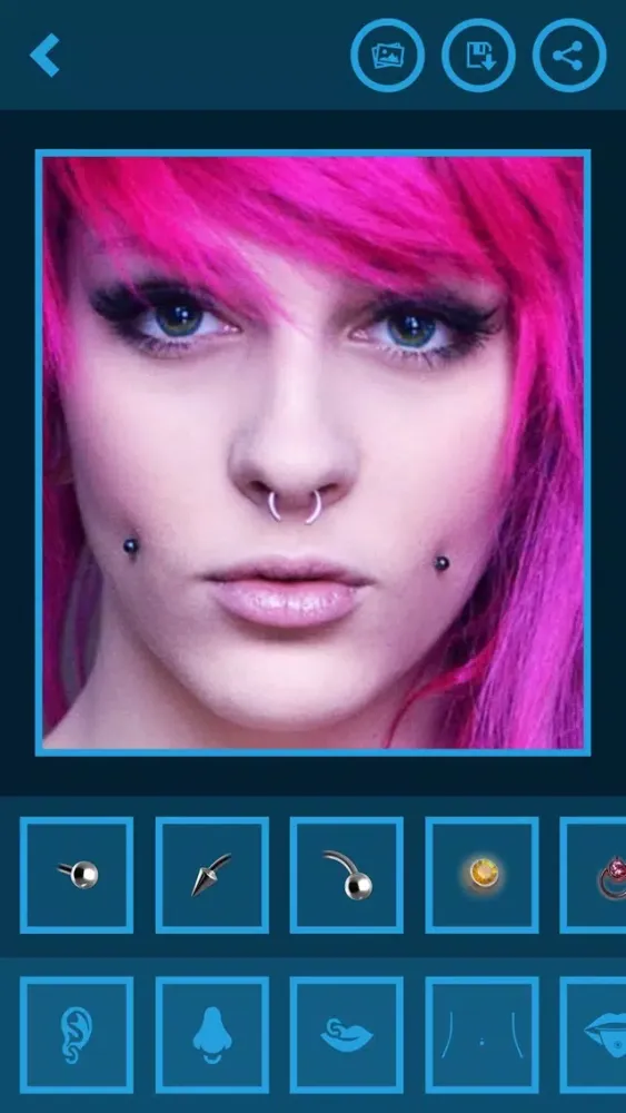 Capturas de pantalla de Piercing Booth Edit 2018