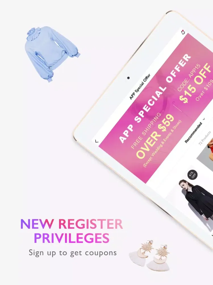 Ảnh chụp màn hình của Tbdress Shop Fashion & Trends iPad 
