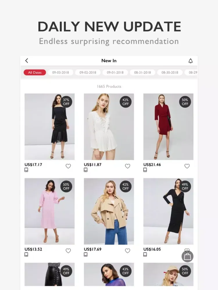 Ảnh chụp màn hình của Tbdress Shop Fashion & Trends iPad 